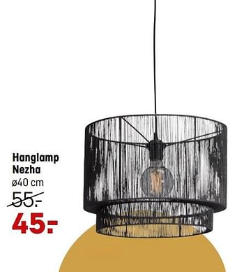 Aanbiedingen Hanglamp nezha - Huismerk - Kwantum - Geldig van 24/01/2022 tot 13/02/2022 bij Kwantum
