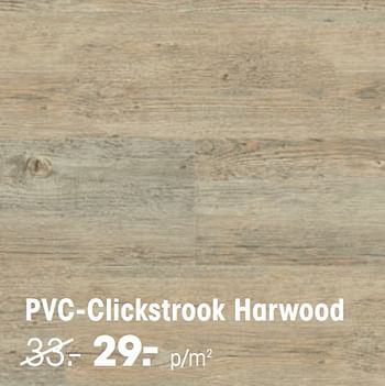 Aanbiedingen Pvc-clickstrook harwood - Huismerk - Kwantum - Geldig van 24/01/2022 tot 13/02/2022 bij Kwantum