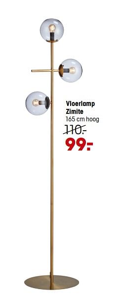 Aanbiedingen Vloerlamp zimite - Huismerk - Kwantum - Geldig van 24/01/2022 tot 13/02/2022 bij Kwantum