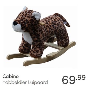 Aanbiedingen Cabino hobbeldier luipaard - Cabino - Geldig van 23/01/2022 tot 29/01/2022 bij Baby & Tiener Megastore