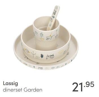 Aanbiedingen Lassig dinerset garden - Lassig - Geldig van 23/01/2022 tot 29/01/2022 bij Baby & Tiener Megastore