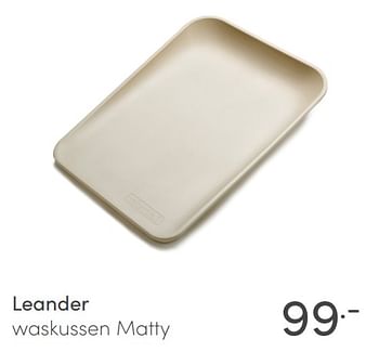 Aanbiedingen Leander waskussen matty - Leander - Geldig van 23/01/2022 tot 29/01/2022 bij Baby & Tiener Megastore