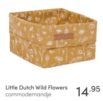 Aanbiedingen Little dutch wild flowers commodemandje - Little Dutch - Geldig van 23/01/2022 tot 29/01/2022 bij Baby & Tiener Megastore