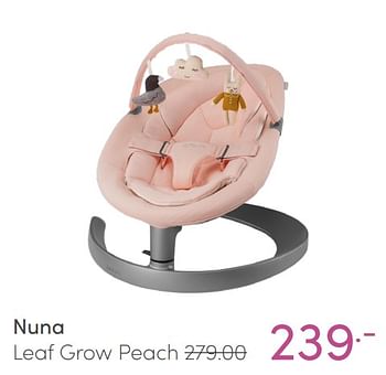 Aanbiedingen Nuna leaf grow peach - Nuna - Geldig van 23/01/2022 tot 29/01/2022 bij Baby & Tiener Megastore