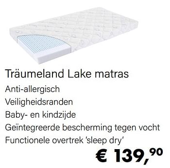 Aanbiedingen Träumeland lake matras - Traumeland - Geldig van 01/02/2022 tot 28/02/2022 bij Multi Bazar