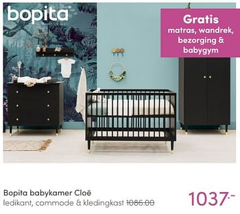 Aanbiedingen Bopita babykamer cloë - Bopita - Geldig van 30/01/2022 tot 05/02/2022 bij Baby & Tiener Megastore