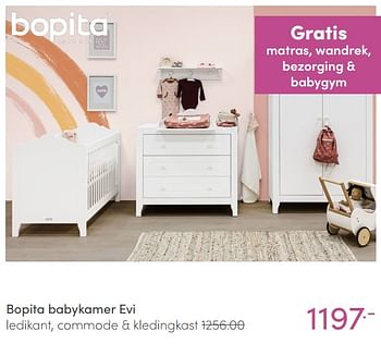 Aanbiedingen Bopita babykamer evi - Bopita - Geldig van 30/01/2022 tot 05/02/2022 bij Baby & Tiener Megastore