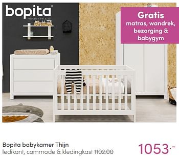 Aanbiedingen Bopita babykamer thijn - Bopita - Geldig van 30/01/2022 tot 05/02/2022 bij Baby & Tiener Megastore
