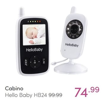 Aanbiedingen Cabino hello baby hb24 - Cabino - Geldig van 30/01/2022 tot 05/02/2022 bij Baby & Tiener Megastore