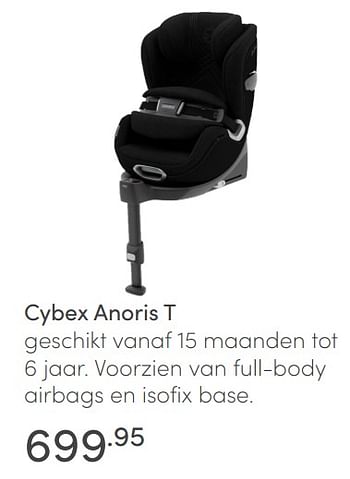 Aanbiedingen Cybex anoris t - Cybex - Geldig van 30/01/2022 tot 05/02/2022 bij Baby & Tiener Megastore