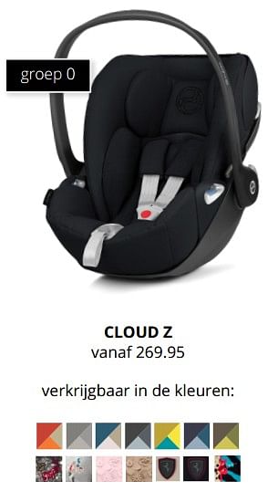 Aanbiedingen Cybex cloud z - Cybex - Geldig van 30/01/2022 tot 05/02/2022 bij Baby & Tiener Megastore