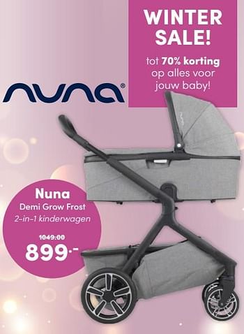 Aanbiedingen Nuna demi grow frost 2-in-1 kinderwagen - Nuna - Geldig van 30/01/2022 tot 05/02/2022 bij Baby & Tiener Megastore
