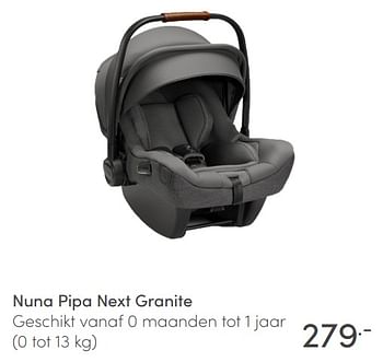 Aanbiedingen Nuna pipa next granite - Nuna - Geldig van 30/01/2022 tot 05/02/2022 bij Baby & Tiener Megastore