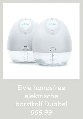 Aanbiedingen Elvie handsfree elektrische borstkolf dubbel - Elvie - Geldig van 30/01/2022 tot 05/02/2022 bij Baby & Tiener Megastore