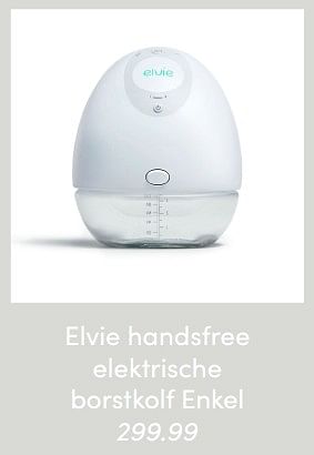 Aanbiedingen Elvie handsfree elektrische borstkolf enkel - Elvie - Geldig van 30/01/2022 tot 05/02/2022 bij Baby & Tiener Megastore