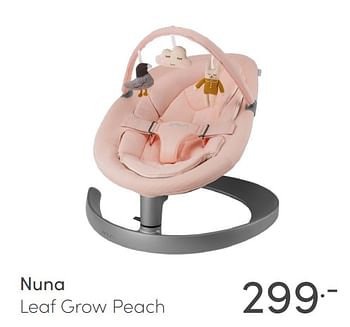 Aanbiedingen Nuna leaf grow peach - Nuna - Geldig van 30/01/2022 tot 05/02/2022 bij Baby & Tiener Megastore