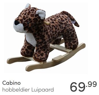 Aanbiedingen Cabino hobbeldier luipaard - Cabino - Geldig van 30/01/2022 tot 05/02/2022 bij Baby & Tiener Megastore
