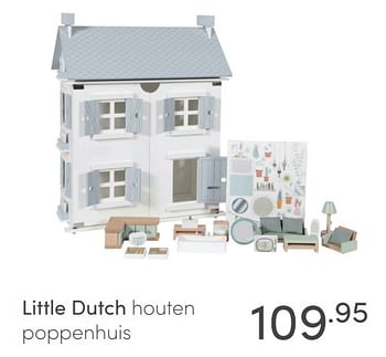 Aanbiedingen Little dutch houten poppenhuis - Little Dutch - Geldig van 30/01/2022 tot 05/02/2022 bij Baby & Tiener Megastore