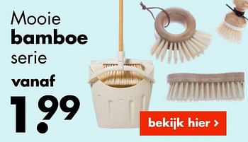 Aanbiedingen Mooie bamboe serie - Huismerk - Wibra - Geldig van 31/01/2022 tot 13/02/2022 bij Wibra