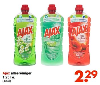 Aanbiedingen Ajax allesreiniger - Ajax - Geldig van 31/01/2022 tot 13/02/2022 bij Wibra