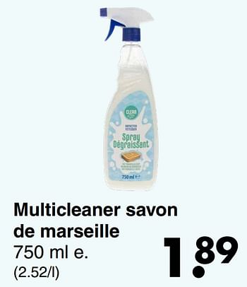 Aanbiedingen Multicleaner savon de marseille - Huismerk - Wibra - Geldig van 31/01/2022 tot 13/02/2022 bij Wibra