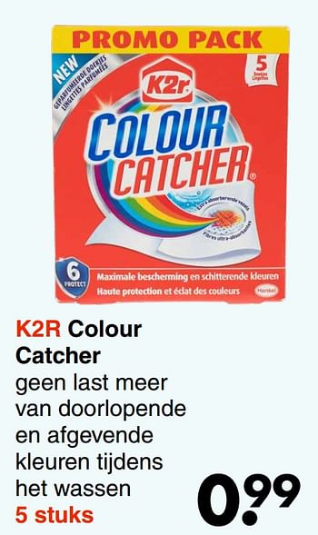 Aanbiedingen K2r colour catcher - K2R - Geldig van 31/01/2022 tot 13/02/2022 bij Wibra