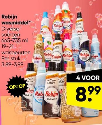 Aanbiedingen Robijn wasmiddel - Robijn - Geldig van 23/01/2022 tot 06/02/2022 bij Big Bazar