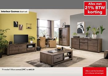 Aanbiedingen Tv-meubel - Huismerk - Woon Square - Geldig van 31/01/2022 tot 05/02/2022 bij Woon Square