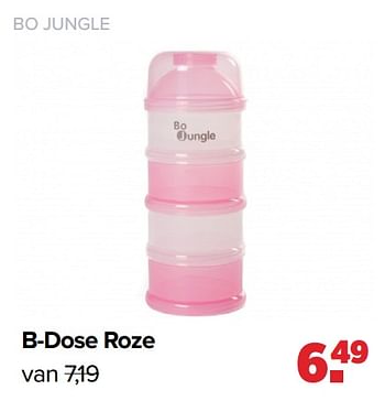 Aanbiedingen B-dose roze - Bo Jungle - Geldig van 31/01/2022 tot 26/02/2022 bij Baby-Dump