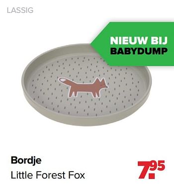 Aanbiedingen Bordje little forest fox - Lassig - Geldig van 31/01/2022 tot 26/02/2022 bij Baby-Dump