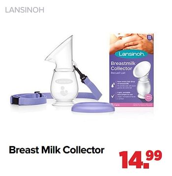 Aanbiedingen Breast milk collector - Lansinoh - Geldig van 31/01/2022 tot 26/02/2022 bij Baby-Dump