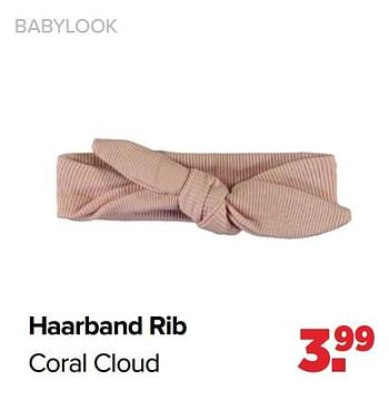 Aanbiedingen Haarband rib coral cloud - Baby look - Geldig van 31/01/2022 tot 26/02/2022 bij Baby-Dump