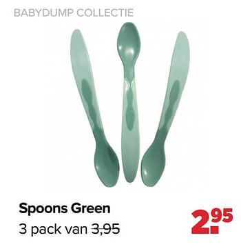 Aanbiedingen Spoons green - Huismerk - Baby-Dump - Geldig van 31/01/2022 tot 26/02/2022 bij Baby-Dump