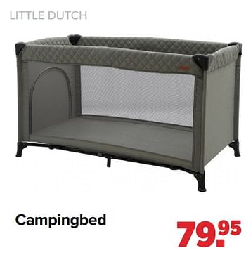 Aanbiedingen Campingbed - Little Dutch - Geldig van 31/01/2022 tot 26/02/2022 bij Baby-Dump