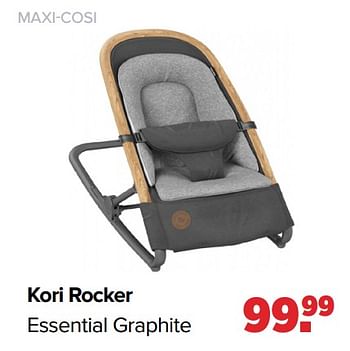 Aanbiedingen Kori rocker essential graphite - Maxi-cosi - Geldig van 31/01/2022 tot 26/02/2022 bij Baby-Dump