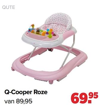 Aanbiedingen Q-cooper roze - Qute  - Geldig van 31/01/2022 tot 26/02/2022 bij Baby-Dump
