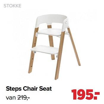 Aanbiedingen Steps chair seat - Stokke - Geldig van 31/01/2022 tot 26/02/2022 bij Baby-Dump