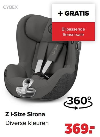 Aanbiedingen Z i-size sirona - Cybex - Geldig van 31/01/2022 tot 26/02/2022 bij Baby-Dump