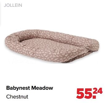 Aanbiedingen Babynest meadow chestnut - Jollein - Geldig van 31/01/2022 tot 26/02/2022 bij Baby-Dump