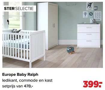 Aanbiedingen Europe baby ralph - Europe baby - Geldig van 31/01/2022 tot 26/02/2022 bij Baby-Dump