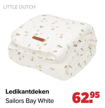 Aanbiedingen Ledikantdeken sailors bay white - Little Dutch - Geldig van 31/01/2022 tot 26/02/2022 bij Baby-Dump
