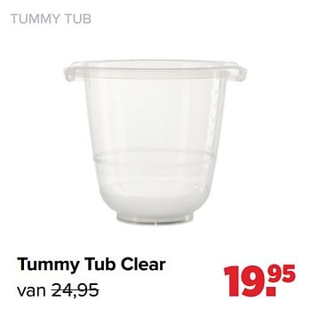 Aanbiedingen Tummy tub clear - TummyTub - Geldig van 31/01/2022 tot 26/02/2022 bij Baby-Dump