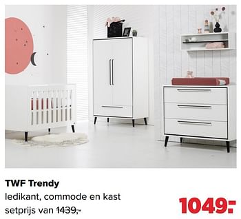 Aanbiedingen Twf trendy - TWF - Geldig van 31/01/2022 tot 26/02/2022 bij Baby-Dump