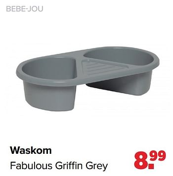 Aanbiedingen Waskom fabulous griffin grey - Bebe-jou - Geldig van 31/01/2022 tot 26/02/2022 bij Baby-Dump