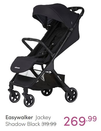 Aanbiedingen Easywalker jackey shadow black - Easywalker - Geldig van 06/02/2022 tot 12/02/2022 bij Baby & Tiener Megastore