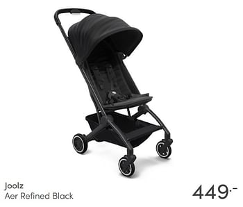 Aanbiedingen Joolz aer refined black - Joolz - Geldig van 06/02/2022 tot 12/02/2022 bij Baby & Tiener Megastore