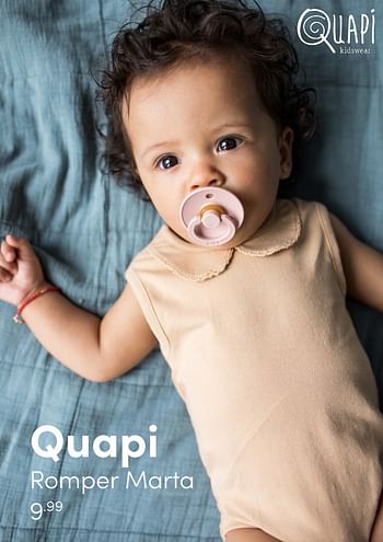 Aanbiedingen Quapi romper marta - Quapi - Geldig van 06/02/2022 tot 12/02/2022 bij Baby & Tiener Megastore
