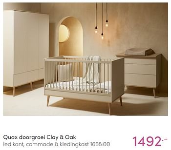 Aanbiedingen Quax doorgroei clay + oak - Quax - Geldig van 06/02/2022 tot 12/02/2022 bij Baby & Tiener Megastore