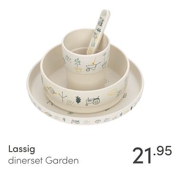 Aanbiedingen Lassig dinerset garden - Lassig - Geldig van 06/02/2022 tot 12/02/2022 bij Baby & Tiener Megastore