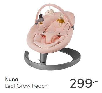 Aanbiedingen Nuna leaf grow peach - Nuna - Geldig van 06/02/2022 tot 12/02/2022 bij Baby & Tiener Megastore